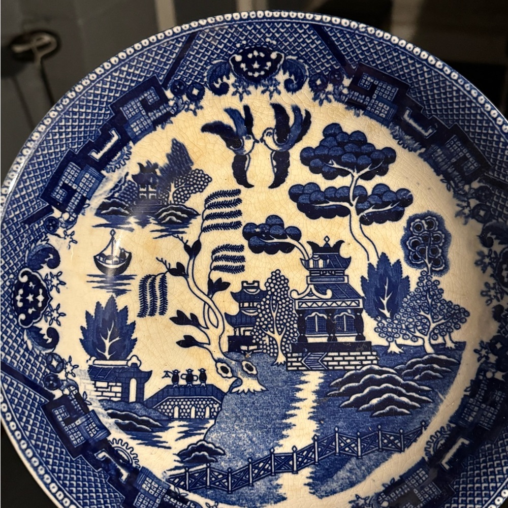 Blue and White Blue Willow Bowl